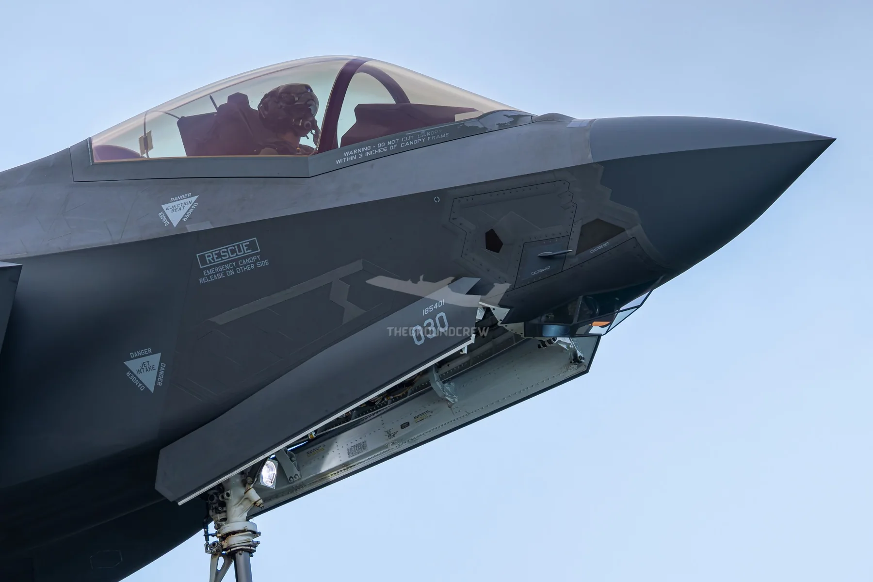 Close-up of an RAAF F-35A