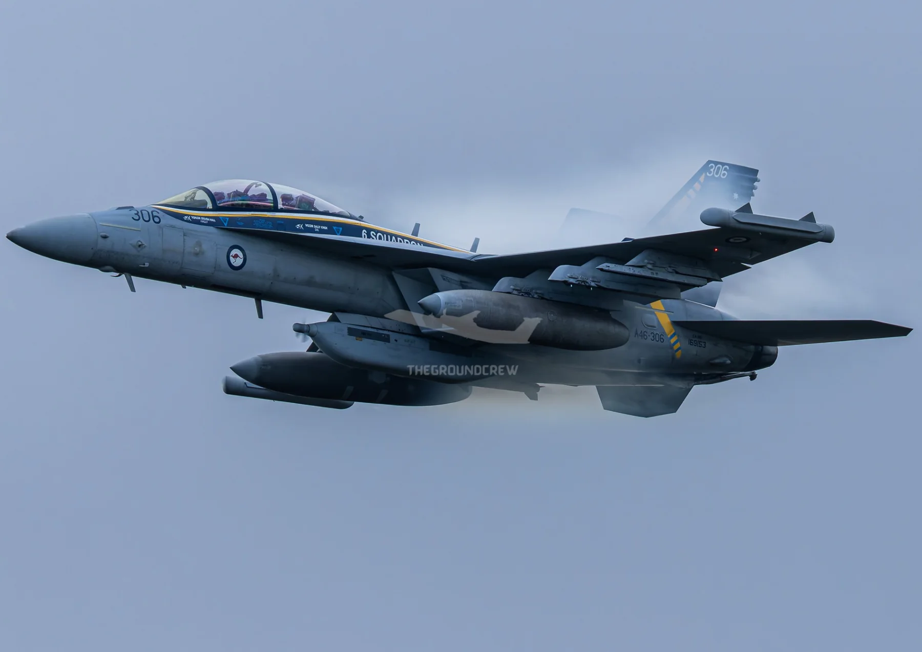 RAAF EA-18G Growler in flight
